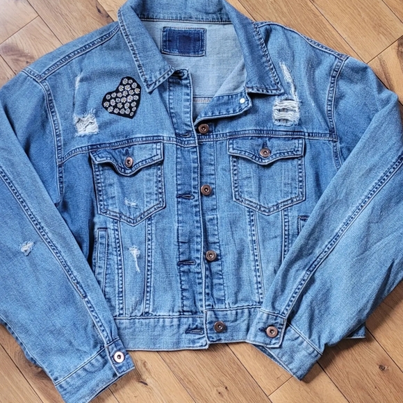 The BADD Bohemian upcycled denim jacket - Picture 2 of 3
